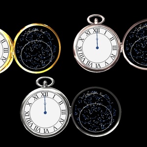 腕時計 Realtime Watch v4 The Northern Sky Pocket Watch for VRChat 3.0. avatars 缩略图 3