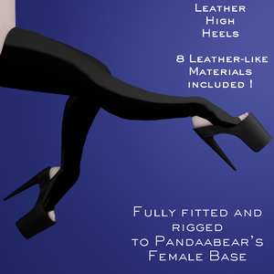 Leather High Heels (8 Preset Materials included)