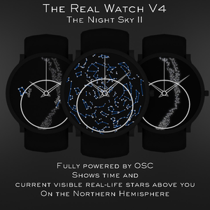 腕時計 Realtime WatchV4 : The Night Sky Watch II for VRChat 3.0. avatars