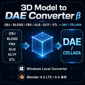 3D Model to DAE Converter β