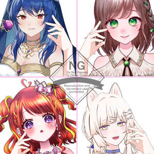 【Vtuber素材】高画質、商用利用権　手の素材43
