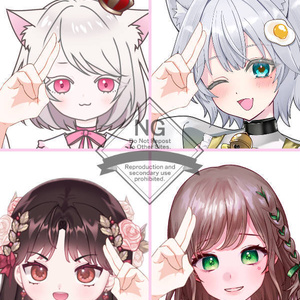 【Vtuber素材】高画質、商用利用権　手の素材48