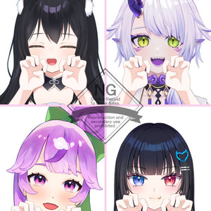 【Vtuber素材】高画質、商用利用権　手の素材49