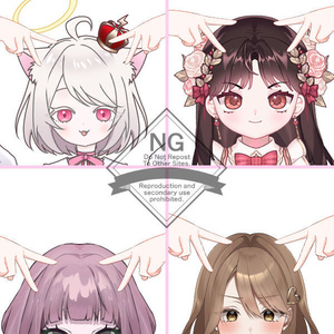 【Vtuber素材】高画質、商用利用権　手の素材51