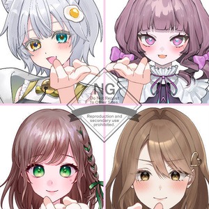 【Vtuber素材】高画質、商用利用権　手の素材52