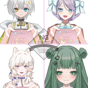 【Vtuber素材】高画質、商用利用権56交換日記