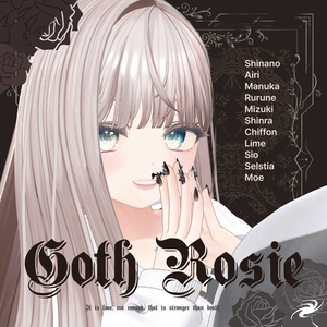 🌹Goth Rosie nail [12アバター対応] 🌹