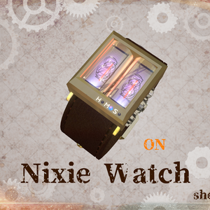 【VRChat】ニキシー管腕時計 Nixie Watch