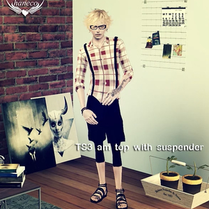 TS3 am clothes with suspender
