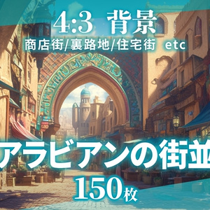 【背景150枚】アラビアンの街並｜差分あり（ゲーム/TRPG/CoC/ココフォリア）
