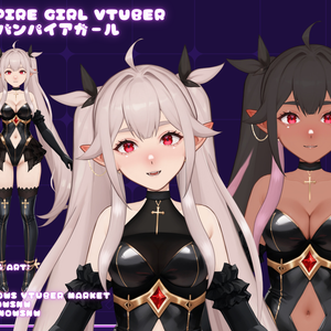 Vampire GirlFull Body Vtuber Model 【live2dモデル/live2d model】