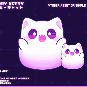 Blobby Ghost Vtuber Model Asset