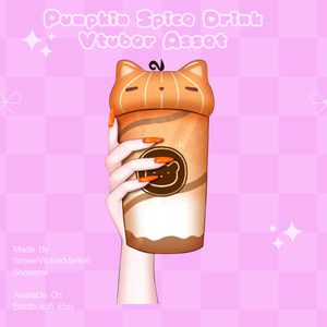 Pumpkin Spice Drink Vtuber Asset | Ready to Use