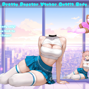 Pretty Popstar Vtuber Outfit Body | Ready to Use
