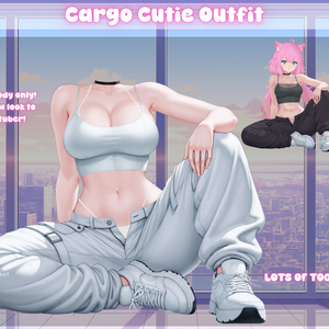 Cargo Cutie Vtuber Outfit Body | Ready to Use