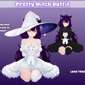 Pretty Witch Vtuber Outfit Body | Ready to Use