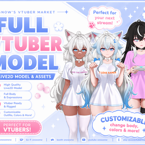 TShirt Vtuber 【live2dモデル/live2d model】