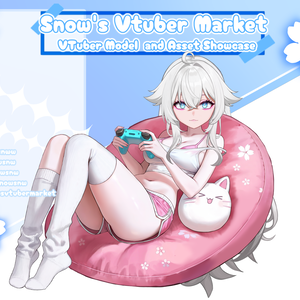 Bean Bag Gamer Vtuber Asset | Outfit and Body only | Adorable Outfit