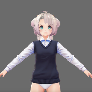 白い髪の女の子