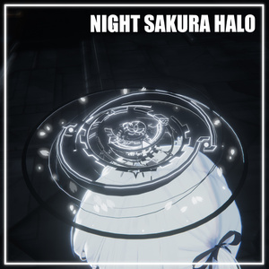 [VRChat] Night Sakura Halo [MA Pre-configured]