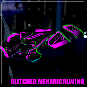 【VRChat】Glitched Mekanical Wing 【MA設定済み】