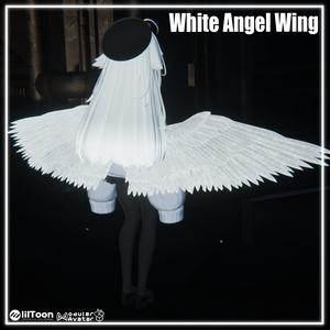 【セール中】【VRChat】White Angel Wing【MA対応】