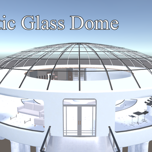 【3Dモデル】Aquatic Glass Dome【VRChat想定】