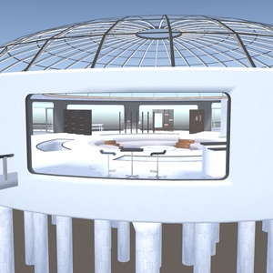 【3Dモデル】Aquatic Glass Dome【VRChat想定】 缩略图 2