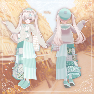 🐰10/15まで半額🐰【31アバター対応】Quilting Bunny【VRC想定衣装】 缩略图 16