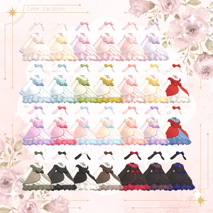 【20アバター対応】Mery Rococo【VRC想定衣装】 缩略图 4