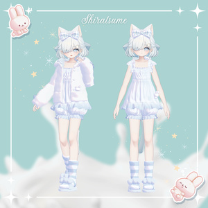 【37アバター対応】Milk Bunny Hug Time【VRC想定衣装】 缩略图 25