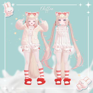 【37アバター対応】Milk Bunny Hug Time【VRC想定衣装】 缩略图 10