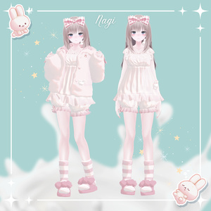 【37アバター対応】Milk Bunny Hug Time【VRC想定衣装】 缩略图 28