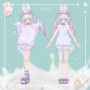 【37アバター対応】Milk Bunny Hug Time【VRC想定衣装】 缩略图 26