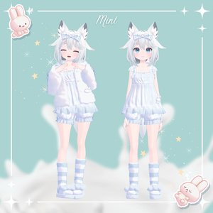 【37アバター対応】Milk Bunny Hug Time【VRC想定衣装】 缩略图 13
