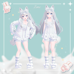 【37アバター対応】Milk Bunny Hug Time【VRC想定衣装】 缩略图 11