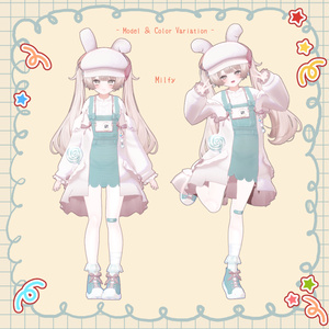 【23アバター対応】お散歩Rabbit♪*【VRChat想定衣装】 缩略图 21