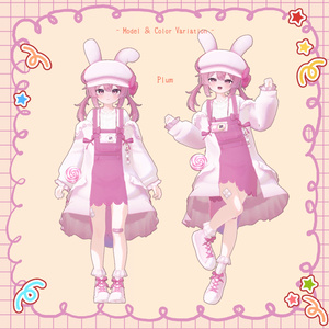 【23アバター対応】お散歩Rabbit♪*【VRChat想定衣装】 缩略图 6