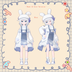 【23アバター対応】お散歩Rabbit♪*【VRChat想定衣装】 缩略图 14