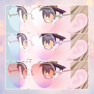 【VRChat想定アクセサリー】 Rabbit glasses* 缩略图 14