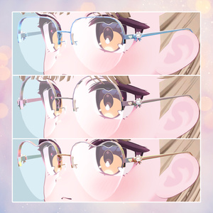 【VRChat想定アクセサリー】 Rabbit glasses* 缩略图 11