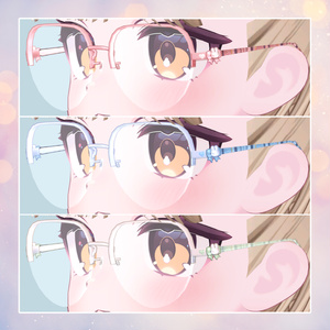 【VRChat想定アクセサリー】 Rabbit glasses* 缩略图 7