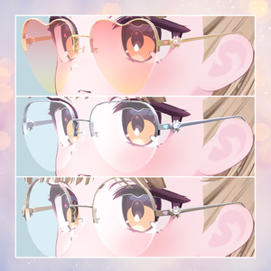 【VRChat想定アクセサリー】 Rabbit glasses* 缩略图 10