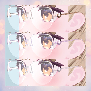 【VRChat想定アクセサリー】 Rabbit glasses* 缩略图 6