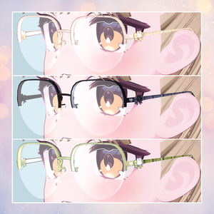 【VRChat想定アクセサリー】 Rabbit glasses* 缩略图 8