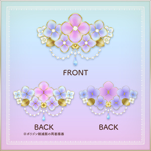全4色｜紫陽花のバレッタ｜Hydrangea barrette 缩略图 3