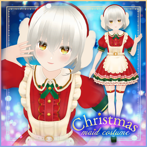 クリスマスメイド服｜Christmas maid costume｜#VRoid