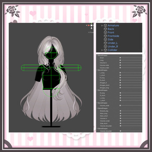 「VRC Hair」 Love chase Long Hair ➳♡ 缩略图 13