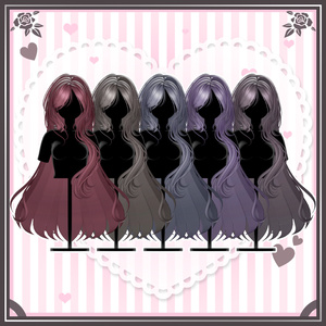「VRC Hair」 Love chase Long Hair ➳♡ 缩略图 12