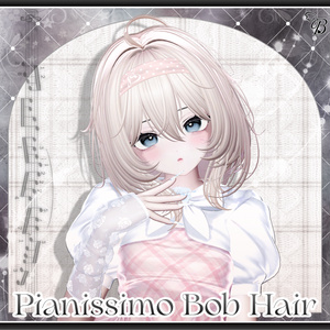 「VRC Hair」 ♫•*¨ Pianissimo Bob Hair ♡